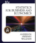 STATISTICS FOR BUSINESS AND ECONOMICS 10e