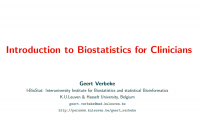 Introduction To Biostatistics for Clinicans