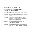 Advances in health economics and health services research